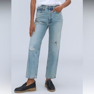The Rigid Way High Everlane Jean - Paint Splatter